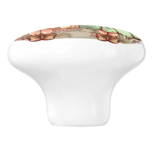 Mooie Fantasy Flower Fairy Fairies Series Keramische Knop (Zijkant)