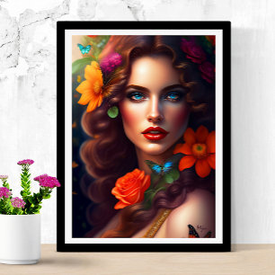 Mooie Fantasy Flower Fairy Poster