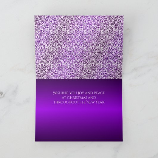 Mooie Fantasy kerst Unicorn Holiday Kaart (Binnen)