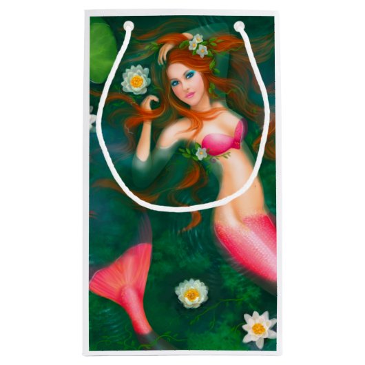 Mooie Fantasy mermaid Klein Cadeauzakje (Achterkant)