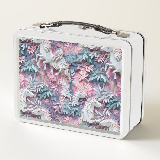 Mooie Fantasy Paarden Abstract Pastel Design (Achterkant)