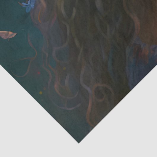 Mooie Fantasy Rainbow Fairy-ontkoppeling Tissuepapier (Detail)