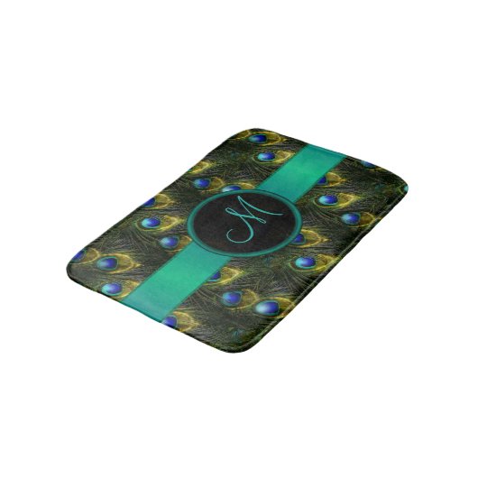 Mooie Fantasy Sparkly Peacock Feather, dames Badmat (Gekanteld)