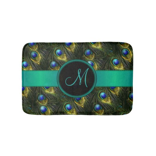 Mooie Fantasy Sparkly Peacock Feather, dames Badmat (Voorkant)