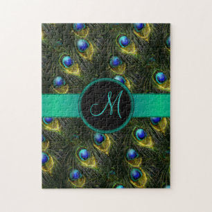 Mooie Fantasy Sparkly Peacock Feather, dames Legpuzzel