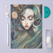 Mooie Fantasy Woman Tissuepapier (Craft)