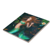 Mooie Fantasy-zeemeermin in het meer Tegeltje (Zijkant)