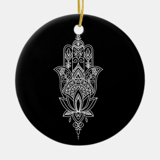 Mooie Fatimas hand Keramisch Ornament (Voorkant)