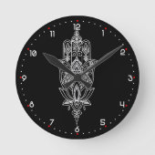 Mooie Fatimas hand Ronde Klok (Voorkant)