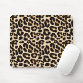 Mooie Faux Leopard Fur Muismat (Met muis)