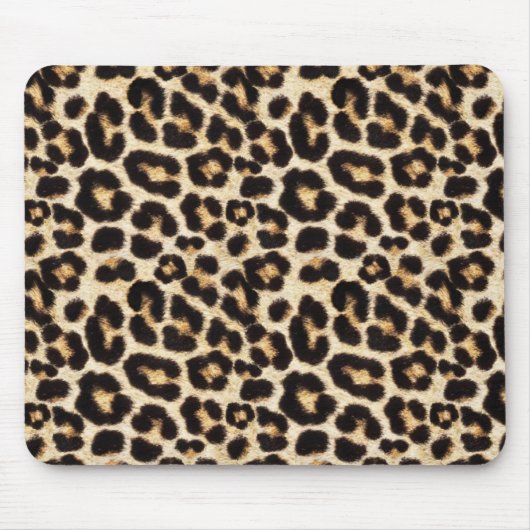 Mooie Faux Leopard Fur Muismat (Voorkant)