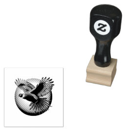 Mooie fazant haan rubberstempel
