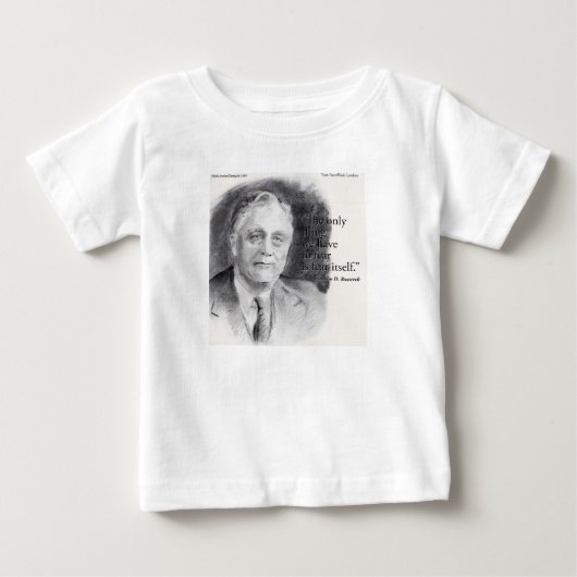 Mooie FDR-portret & "Angst Zelf" citaat (Voorkant)