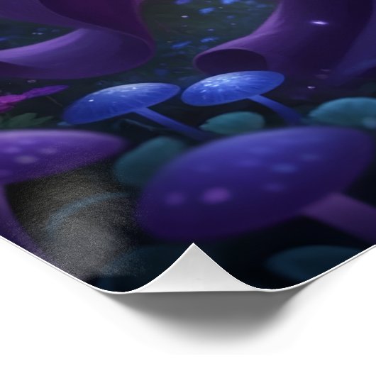 Mooie februari Amethist Fairy Perfect Poster (Hoek)