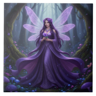 Mooie februari Amethist Fairy Tegeltje