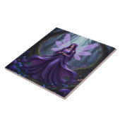 Mooie februari Amethist Fairy Tegeltje (Zijkant)