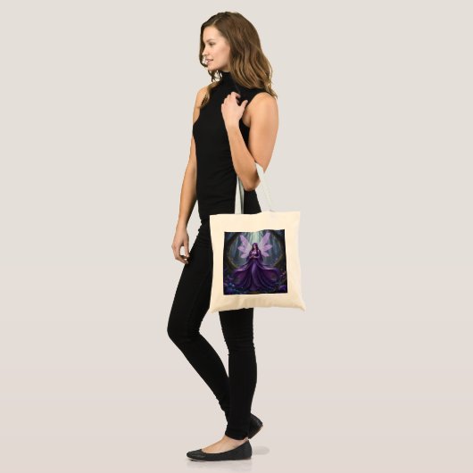 Mooie februari Amethist Fairy Tote Bag (Voorkant (model))