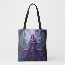 Mooie februari Amethist Fairy Tote Bag