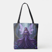 Mooie februari Amethist Fairy Tote Bag (Achterkant)