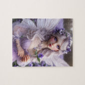 Mooie februari Fairy in Violets Legpuzzel (Horizontaal)