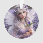 Mooie februari Fairy in Violets Ornament (voorkant)
