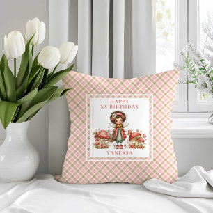 Mooie Fee Blush Bloemenkussen Verjaardag Kussen