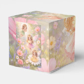 Mooie fee en mooie bloemen bedankdoosjes (Achterkant)