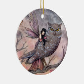 Mooie fee en uil Ornament (Rechts)
