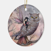 Mooie fee en uil Ornament (Links)