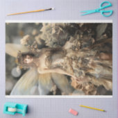 Mooie fee, etherische tuin, portretkunst tissuepapier (Craft)
