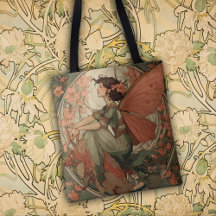 Mooie fee in art-nouveau-stijl