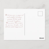Mooie fee in het bos Prettig kerstfeest Briefkaart (Achterkant)