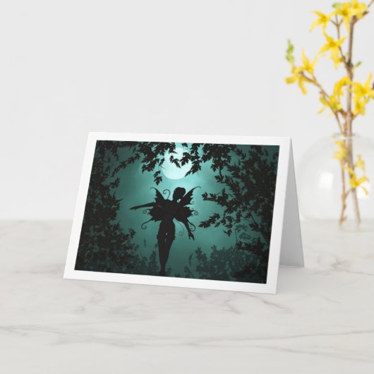 Mooie Fee Kaart (Gele Bloem)