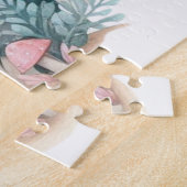 Mooie fee meisje rijden in een betoverd bos legpuzzel (Zijkant)