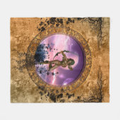 Mooie fee met pijl en boog fleece deken (Voorkant (Horizontaal))