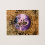 Mooie fee met pijl en boog legpuzzel (Horizontaal)