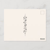 Mooie fee met ragfijne vleugels die een kaars vast briefkaart (Achterkant)