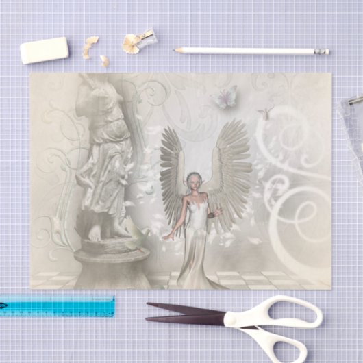 Mooie fee met vlinders tissuepapier (Craft)