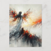 Mooie fee op de berg fantasie briefkaart (Voorkant)