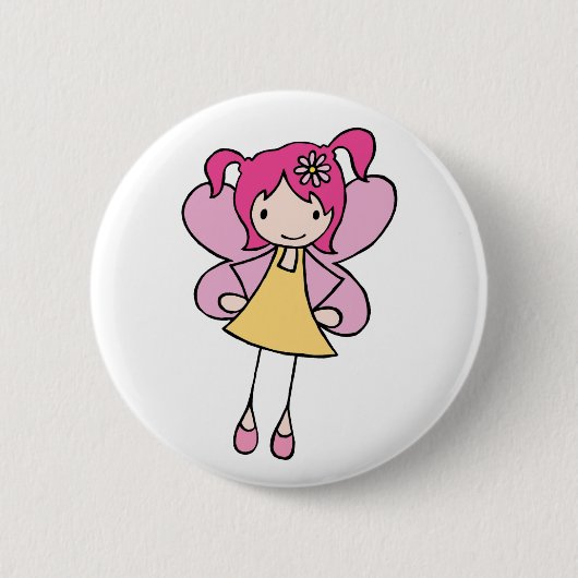 Mooie Fee Ronde Button 5,7 Cm (Voorkant)