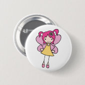 Mooie Fee Ronde Button 5,7 Cm (Voorkant /achterkant)
