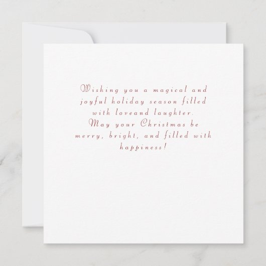 Mooie fee vrolijk kerstfeest kaart (Achterkant)