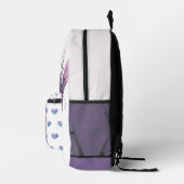 Mooie fee zeemeermin blauwgroen paarse aangepaste  bedrukte rugzak (Rechts)