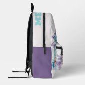 Mooie fee zeemeermin blauwgroen paarse aangepaste  bedrukte rugzak (Links)