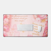 Mooie feeën bloemen en vlinders bureaumat (Keyboard & Muis)