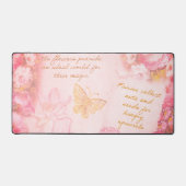 Mooie feeën bloemen en vlinders bureaumat (Voorkant)