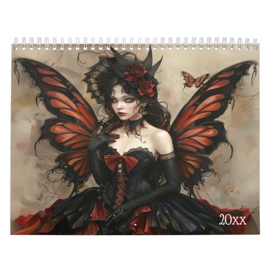 Mooie feeën vlinders Elegant Kalender (Hoes)