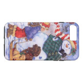 Mooie feestdag, aangepaste kerstman Case-Mate iPhone case (Achterkant (Horizontaal))