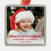 Mooie feestdag met feestdag met feestelijke feestd metalen ornament (Voorkant)