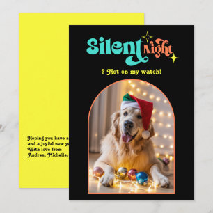 Mooie Feestdagen Grappige Retro Huisdier Hond Kers Feestdagenkaart